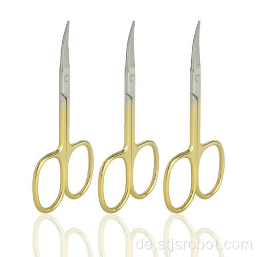 Großhandelsschönheits-persönliches Make-up Scissors kleine Goldedelstahl-Zutat-Scheren